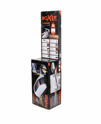 Boxer 3000® garageportåbner med 2 stk. fjernbetjeninger og trådløs fjernbetening til væg montage 1000N