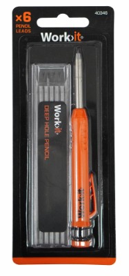Work>it® dybhulsmarkør blyant med 6 stifter