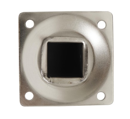 HOME It® firkantede bordben 24 x 24 mm x 20 cm børstet stål