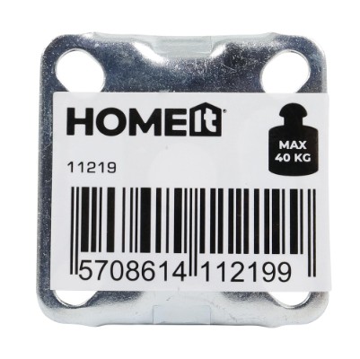 HOME It® fast møbelhjul Ø50 mm, gråt gummi