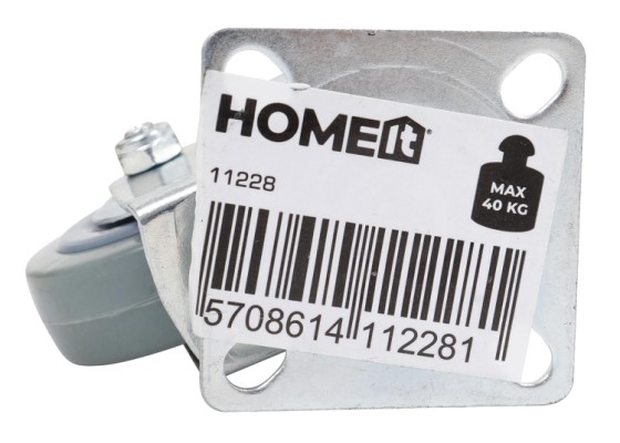 HOME It® drejeligt møbelhjul Ø50 mm, gråt gummi