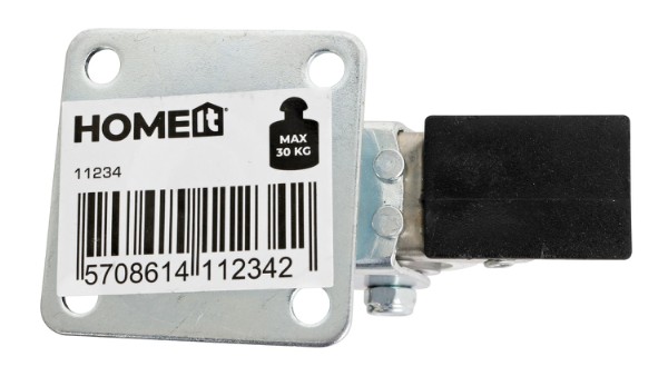 HOME It® drejeligt møbelhjul med bremse Ø50 mm transparent gummi