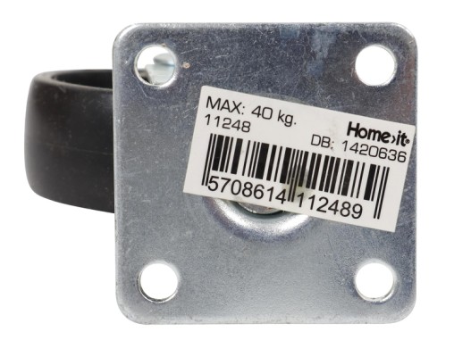 HOME It® drejeligt møbelhjul Ø50 mm, sort plast