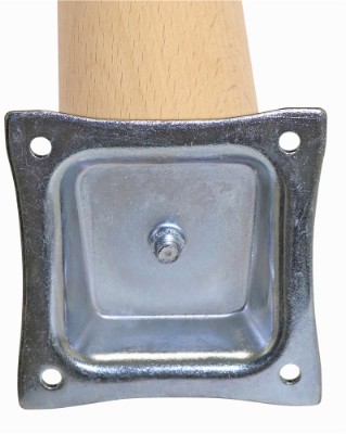 HOME It® konisk bordben med skrå beslag Ø45/Ø25 x 80 cm bøgetræ