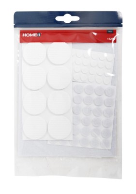 HOME It® selvklæbende filtpudesæt 125 stk. assorteret hvid