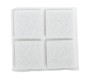 HOME It® selvklæbende filtpuder 20 x 20 mm a 20 stk hvid