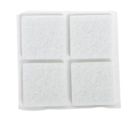 HOME It® selvklæbende filtpuder 20 x 20 mm a 20 stk hvid