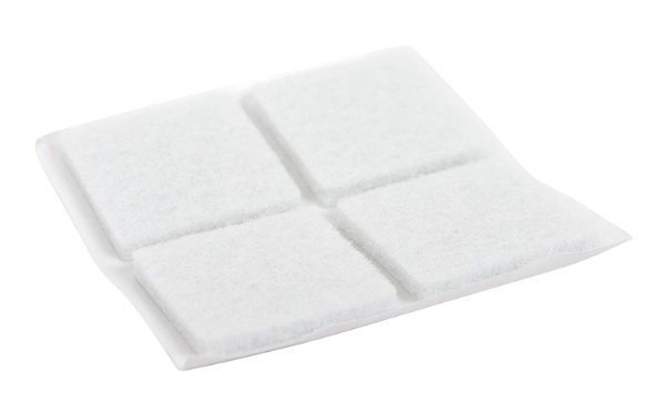 HOME It® selvklæbende filtpuder 20 x 20 mm a 20 stk hvid