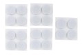 HOME It® selvklæbende filtpuder Ø17 mm x 20 stk.hvid