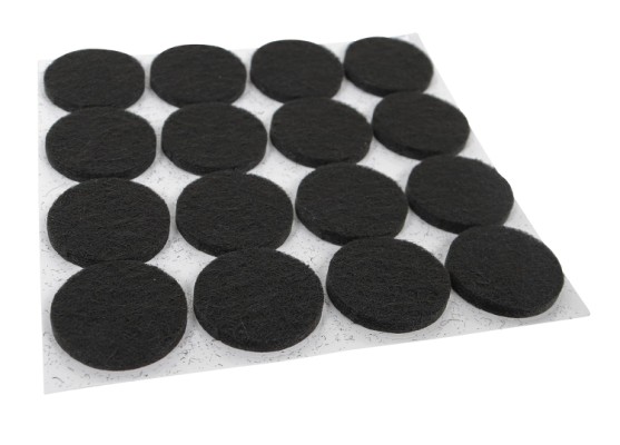 HOME It® selvklæbende filtpuder Ø22 mm, sort