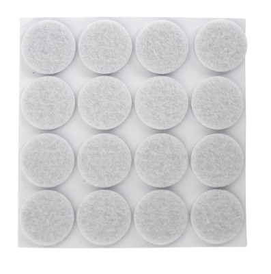 HOME It® selvklæbende filtpuder Ø22 mm x 16 stk hvid
