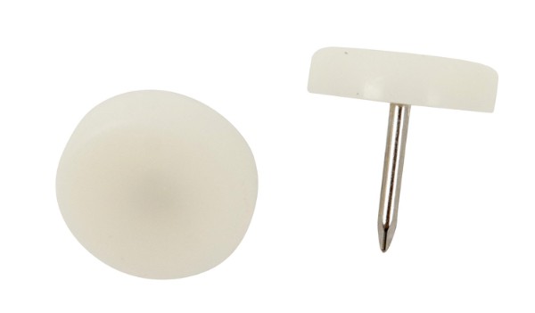 HOME It® glidesøm med plast Ø20 mm x 24 stk hvid