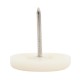 HOME It® glidesøm med plast Ø30 mm x 8 stk hvid