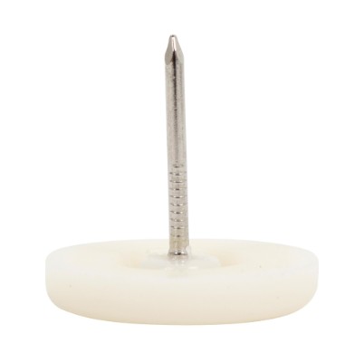 HOME It® glidesøm med plast Ø30 mm x 8 stk hvid