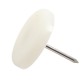 HOME It® glidesøm med plast Ø30 mm x 8 stk hvid