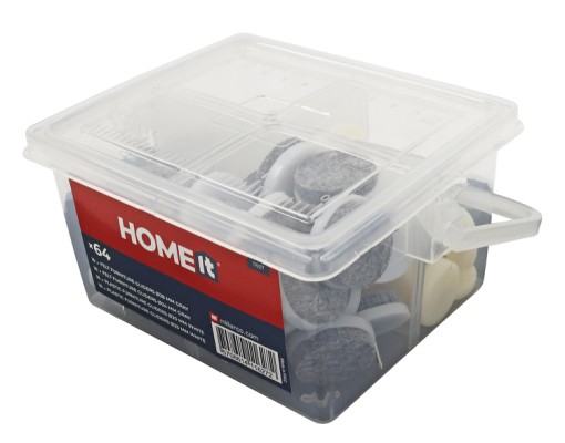 HOME It® glidesøm med filt og plast 64 dele