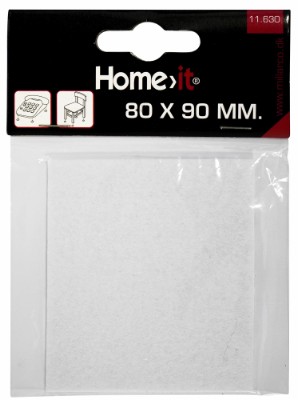 HOME It® selvklæbende filtpude 80 x 90 mm hvid