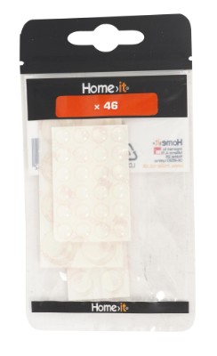 HOME It® selvklæbende anslagsdæmper 46 stk transparent
