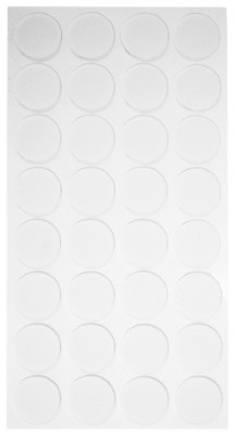 HOME It® selvklæbende filtpuder Ø12 x 1 mm 32 stk hvid