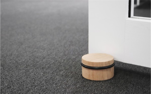 HOME It® rund dørstopper Ø76×45 mm egetræ natur