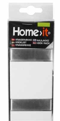 HOME It® flex knagerække med 4 knage 31,6 × 2,2 x 7,2 cm hvid