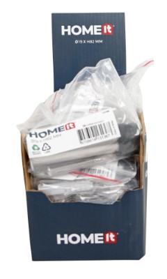 HOME It® dørstop til væg Ø1,9 x 8,2 cm børstet stål