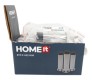 HOME It® dørstop til væg Ø1,9 x 8,2 cm børstet stål