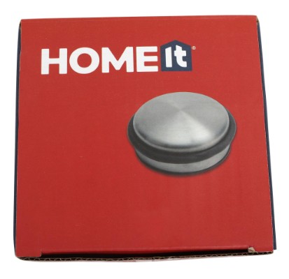 HOME It® dørstop til gulv Ø9,2 x 4,5 cm børstet stål