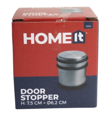 HOME It® dørstop til gulv Ø6,2 x 7,5 cm børstet stål