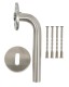 HOME It® dørgreb med L-greb 16 mm rustfri stål