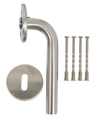 HOME It® dørgreb med L-greb 16 mm rustfri stål