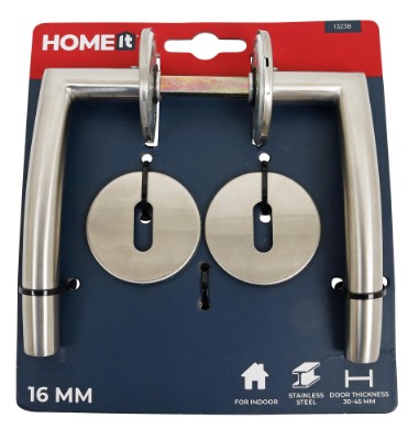 HOME It® dørgreb med B-greb 16 mm rustfri stål