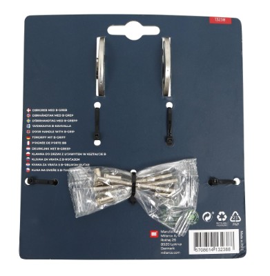 HOME It® dørgreb med B-greb 16 mm rustfri stål