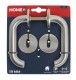 HOME It® dørgreb med U-greb 19 mm rustfri stål