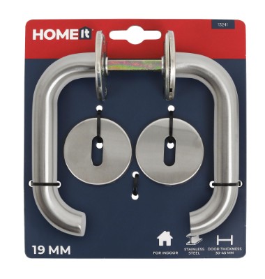 HOME It® dørgreb med U-greb 19 mm rustfri stål