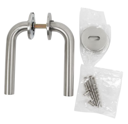 HOME It® dørgreb med L-greb 19 mm rustfri stål