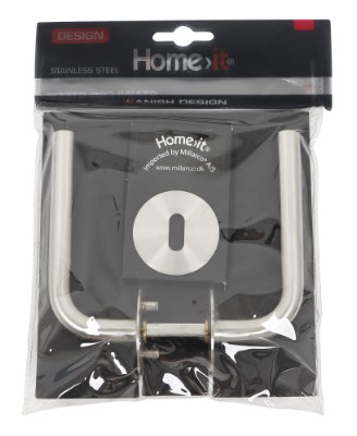 HOME It® dørgreb med L-greb 16 mm rustfri stål