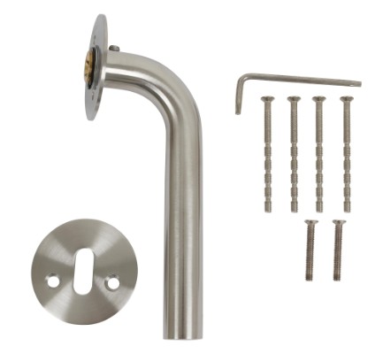 HOME It® dørgreb med L-greb 19 mm rustfri stål