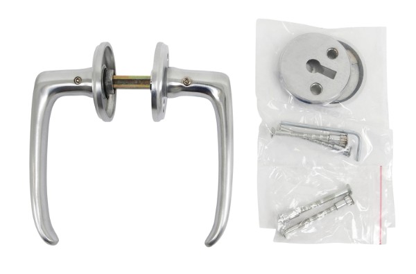 HOME It® dørgreb med L-greb mat krom