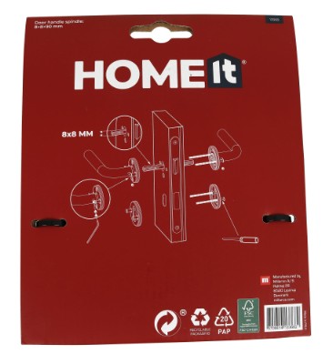 HOME It® dørgreb med L-greb messing