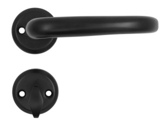 HOME It® dørgrebssæt til hoveddør med 3 nøgler matsort