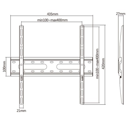 Homeit® TV-ophæng slim 32-70