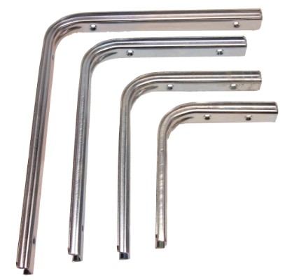 HOME It® hyldeknægt med U-profil 250 x 300 mm el-galvaniseret