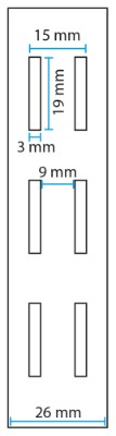Home>it® vægvange til rack system 122 cm sort