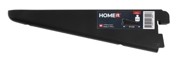 HOME It® hyldeknægt til rack system 17 cm sort
