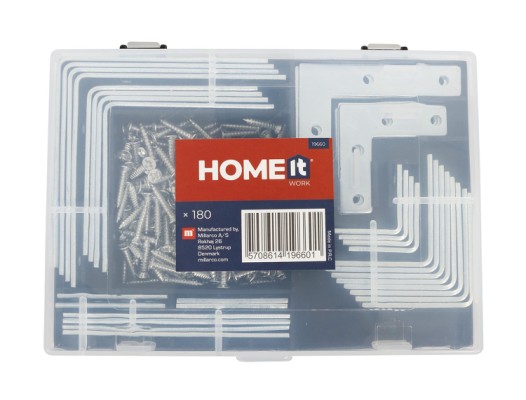 Home it Work ® møbelbeslagssortiment 180 dele