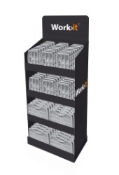 Work>it® sortimentskasser - mix display med 80 stk.