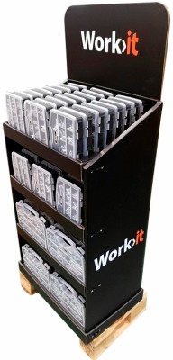 Work>it® sortimentskasser - mix display med 80 stk.