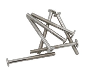 HOME It® samlerskruer til møbler, M6 x 65mm, 8 stk. rustfrit stål