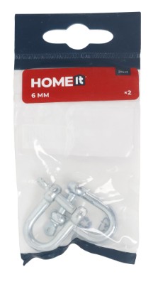 HOME It® sjækkel Ø6 x 25 x 38 mm elforzinket 2 stk.